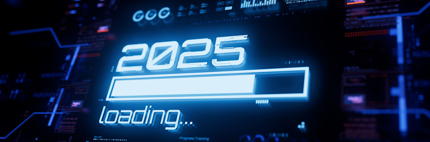 Scherm met voortgangsindicator voor het jaar 2025