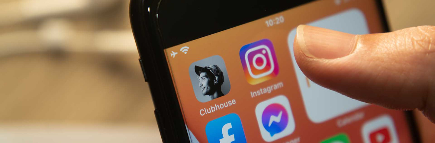 Clubhouse app op telefoon