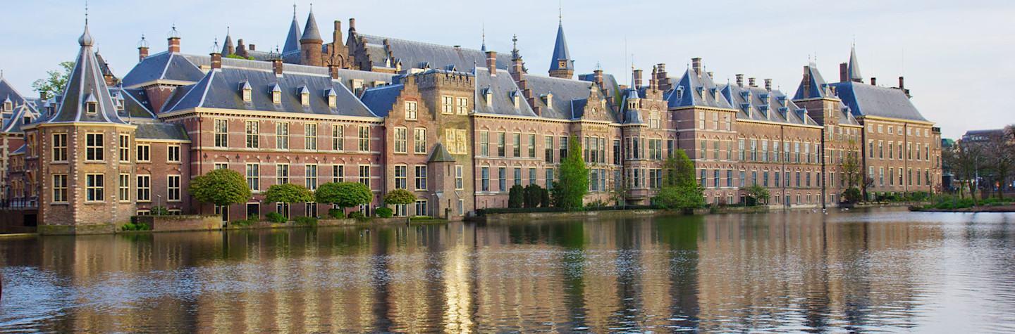 The Binnenhof in The Hague with the Hofvijver