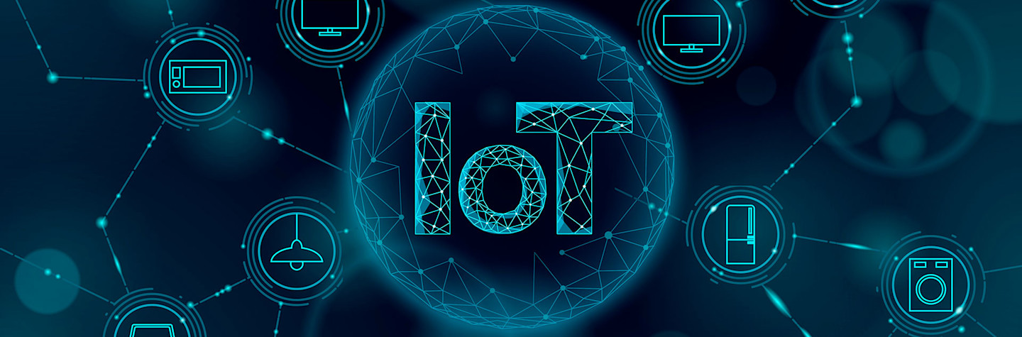 De afkorting IoT (Internet of Things) in een digitale omgeving