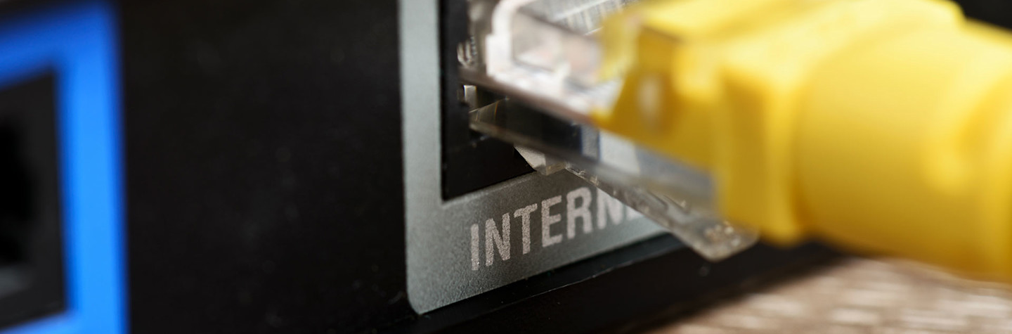 Socket for internet connection