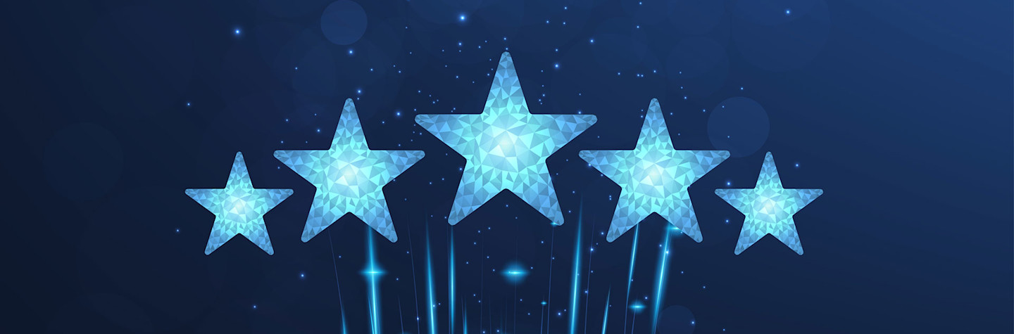 5 sterren beoordeling
