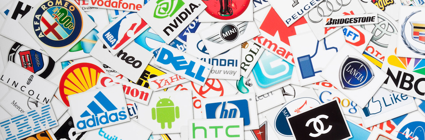 Verzameling afbeeldingen van populaire logo's
