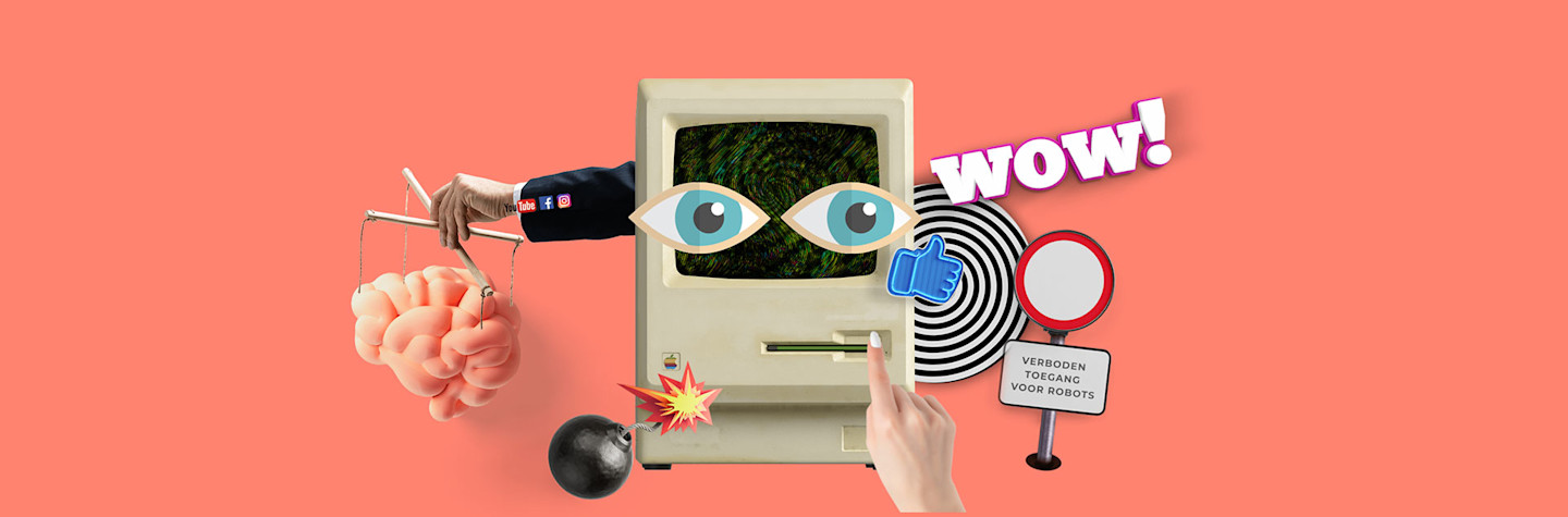 Conceptbeeld van de invloed van bigtech-bedrijven