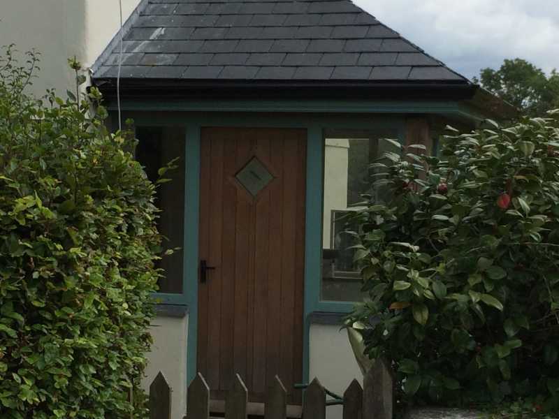 Oak door & Porch