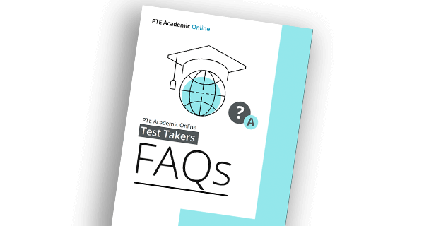 An image of the PTE Academic Online FAQs PDF