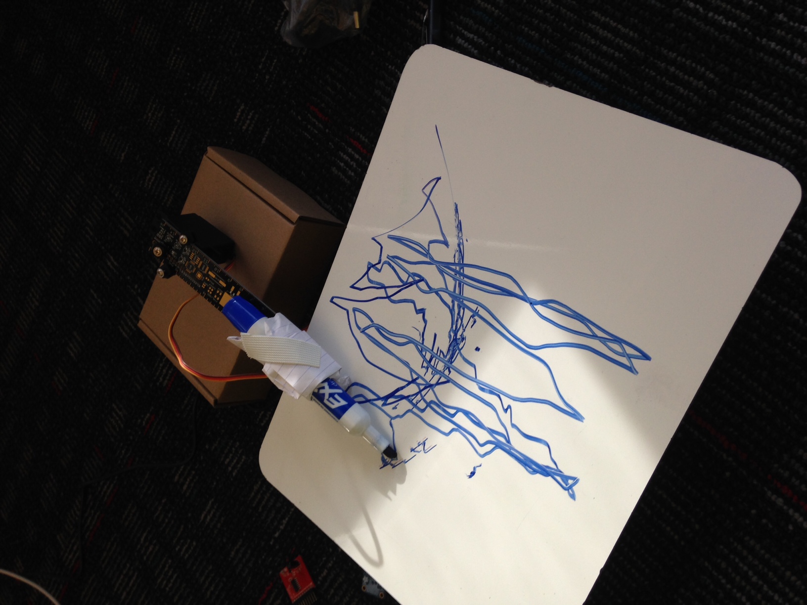 This Tessel-based machine creates abstract art.