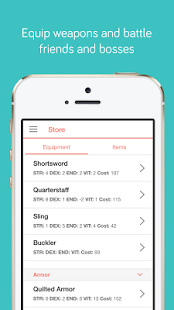 With FitRPG, real-world health accomplishments earn gold and experience.