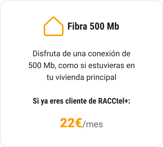 Racctel | Card Fibra 500 Mb