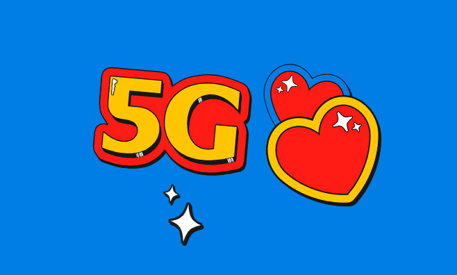 dibujo del 5g en nuestras tarifas moviles