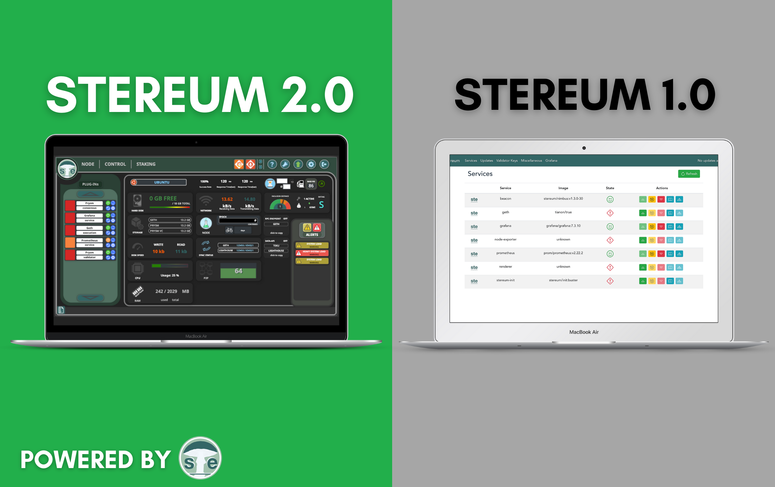 Ethereum Merge Support   & The End of Stereum 1.X Support ​