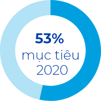 53% cho mục tiêu năm 2020 của chúng tôi
