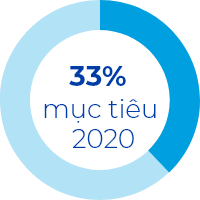 33% cho mục tiêu năm 2020 của chúng tôi