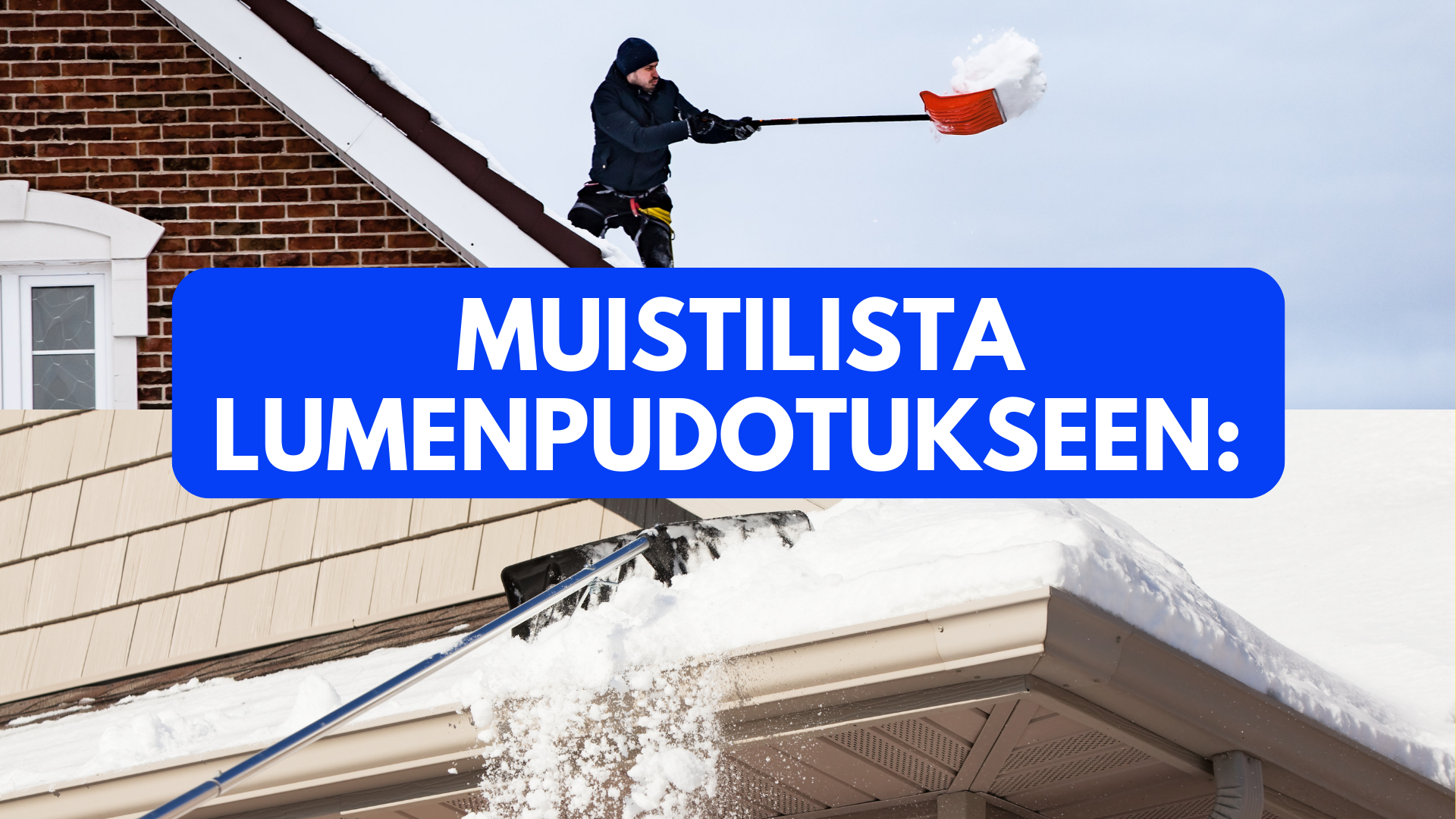 Lumenpudotukseen lähtiessä on syytä muistaa useita tärkeitä asioita. Ensin kannattaa miettiä sopiva lumenpudotustekniikka katon muodon ja materiaalin perusteella ja sitten hankkia lumenpudotuksen välineet ja tarvittavat turvavarusteet. Muista, voit myös ulkoistaa lumenpudotuksen alan ammattilaisilla, jotka löydät Piha-Onlinesta.