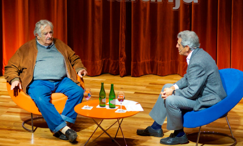 Pepe Mujica en Casa Naranja entrevistado por Miguel Clariá