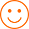 Ícono smiley Naranja