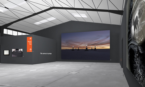 Imagen de la sala virtua de la muestra PAISAJE