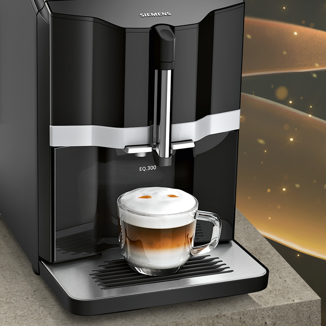 Siemens Vollautomat EQ 300 Cafélatte mit Duftnote
