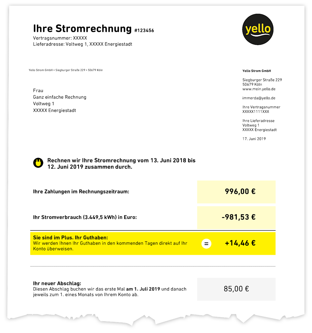 Image Ihre Stromrechnung