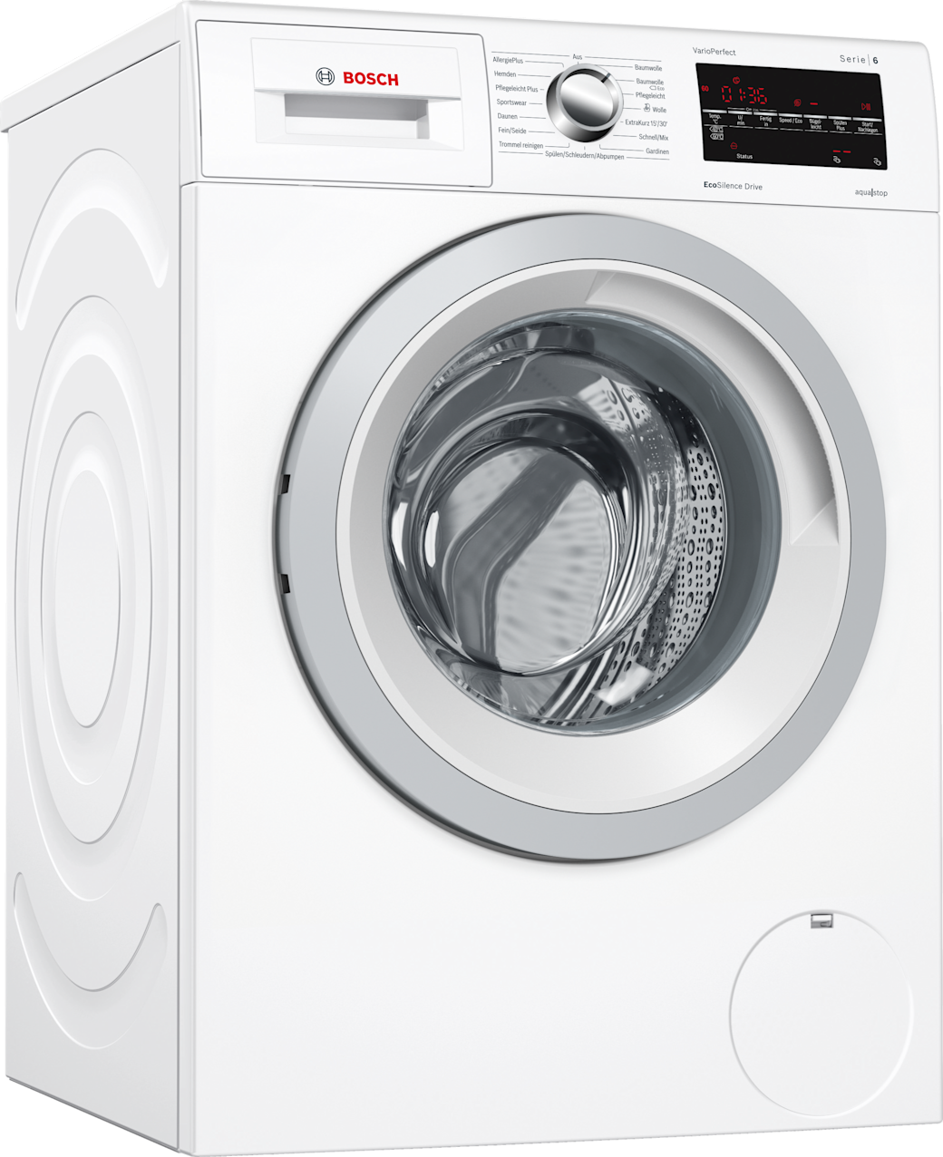 Bosch Waschmaschine geöffnet von der Seite
