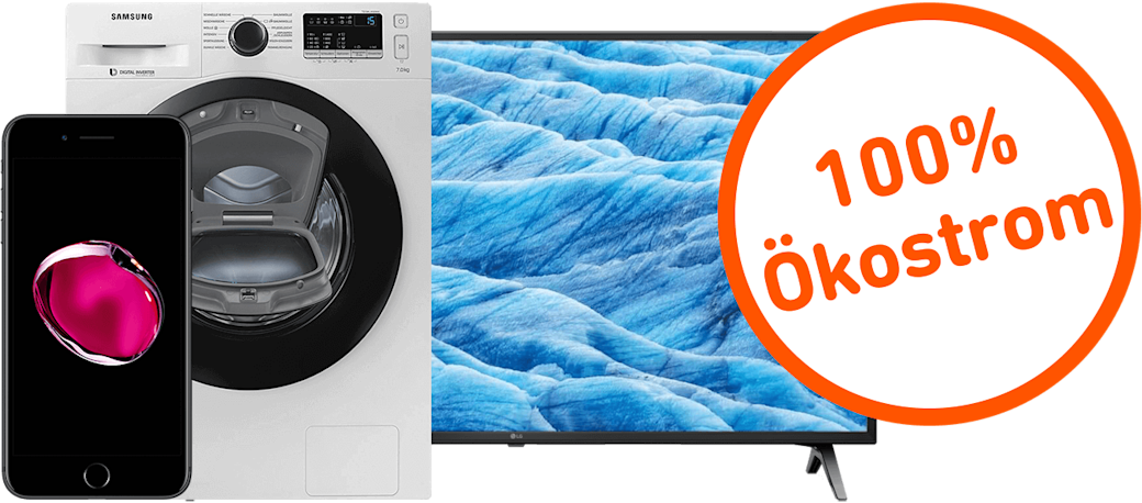 Strom Plus. Das Kombi-Angebot: Strom + Wunsch-Gerät.
