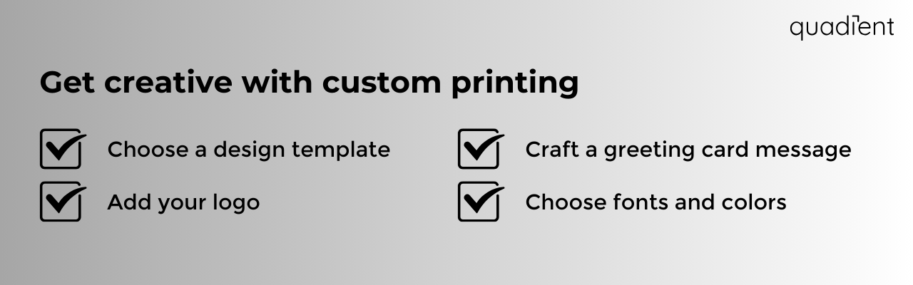 get creative with custom printing