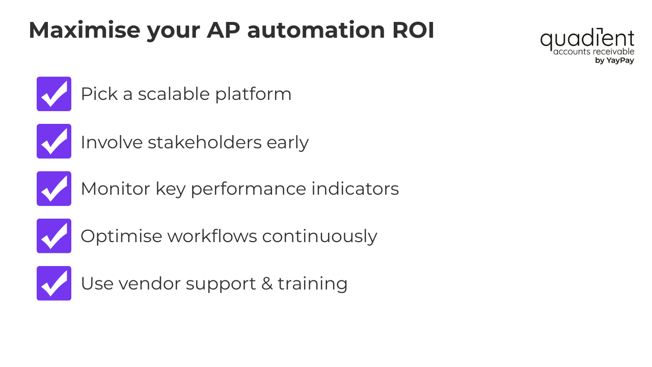 maximise your AP automation ROI