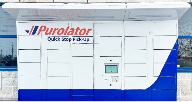 Purolator installs Quadient smart lockers.