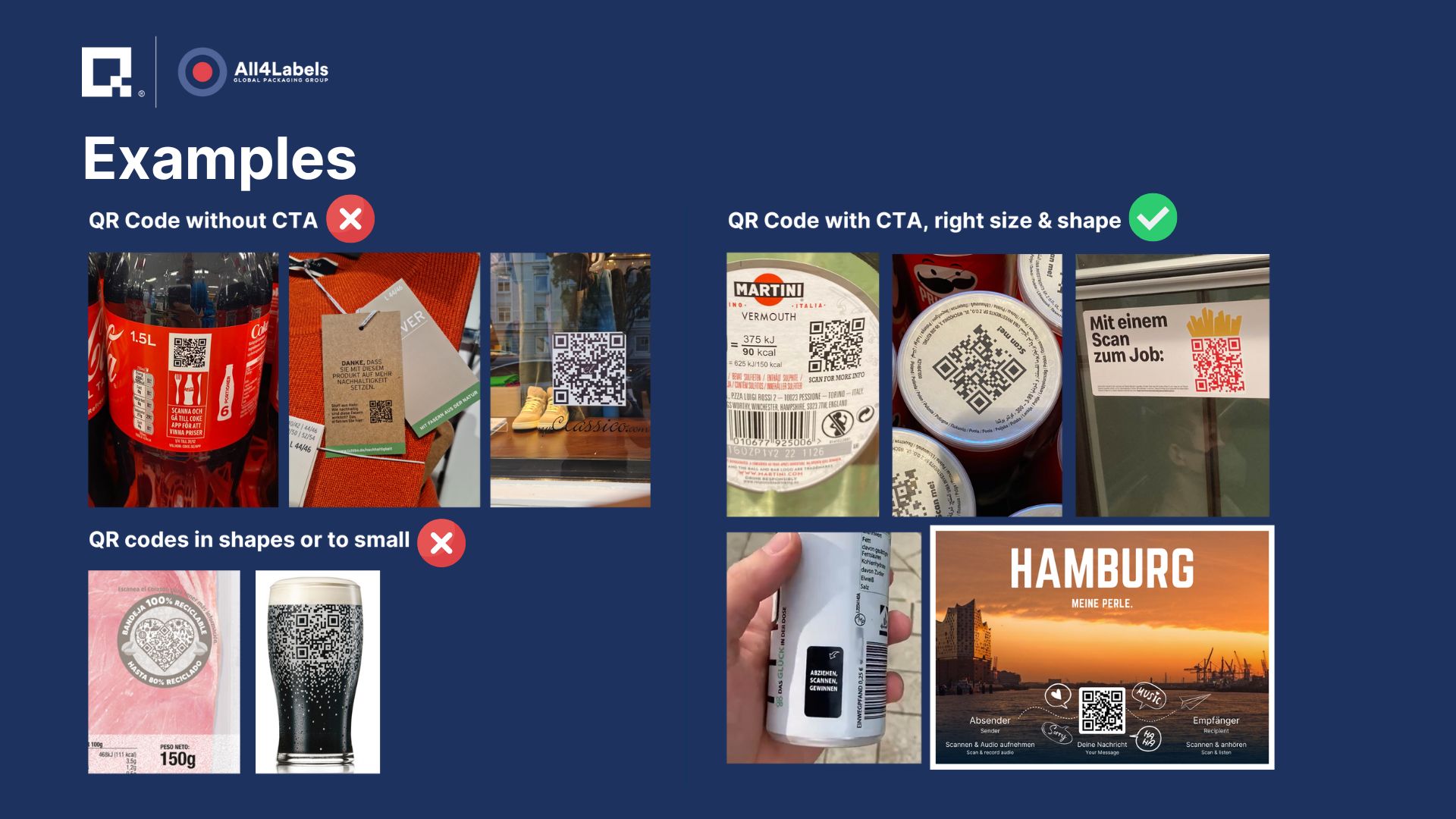 Examples of QR Code CTA