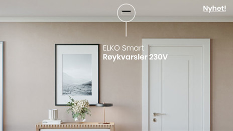 Ny røykvarsler i ELKO Smart-serien med 230V-tilkobling