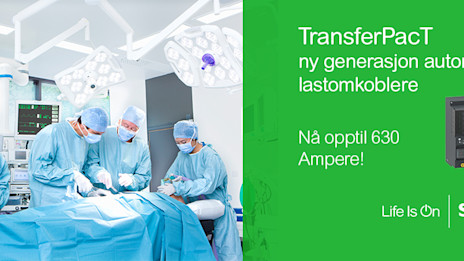 Nye, høyhastighets lastomkoblere opptil 630 A