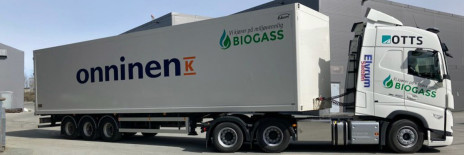 Onninen tar i bruk semitrailere på biogass