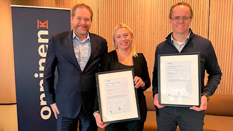 Onninen re-sertifisert innen ISO 14001 og ISO 9001 – en viktig milepæl i et fusjonsår