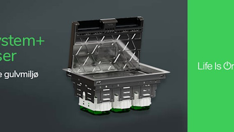 Unica System+ gulvbokser med lokk M, L, XL