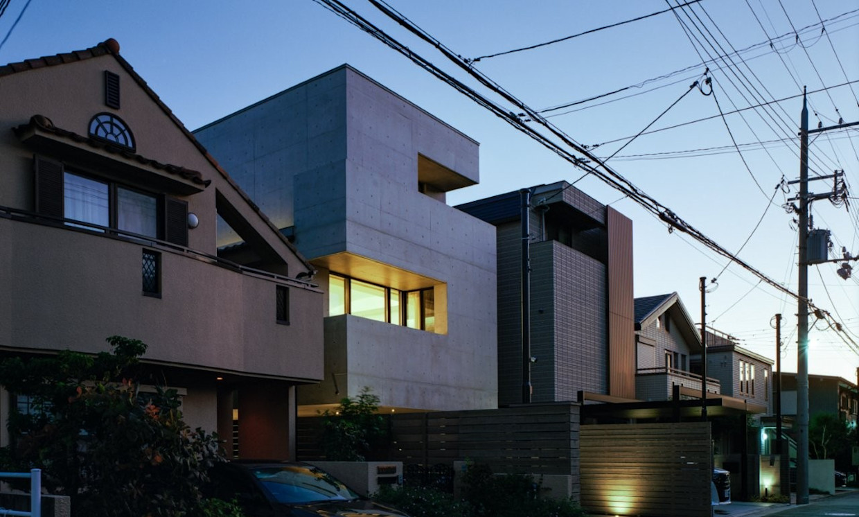 03 茶屋之町 北東側外観夕景