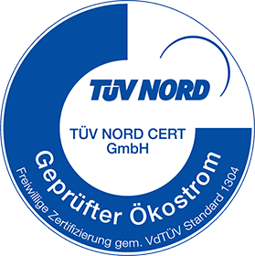 Ökostrom TÜV Nord Label