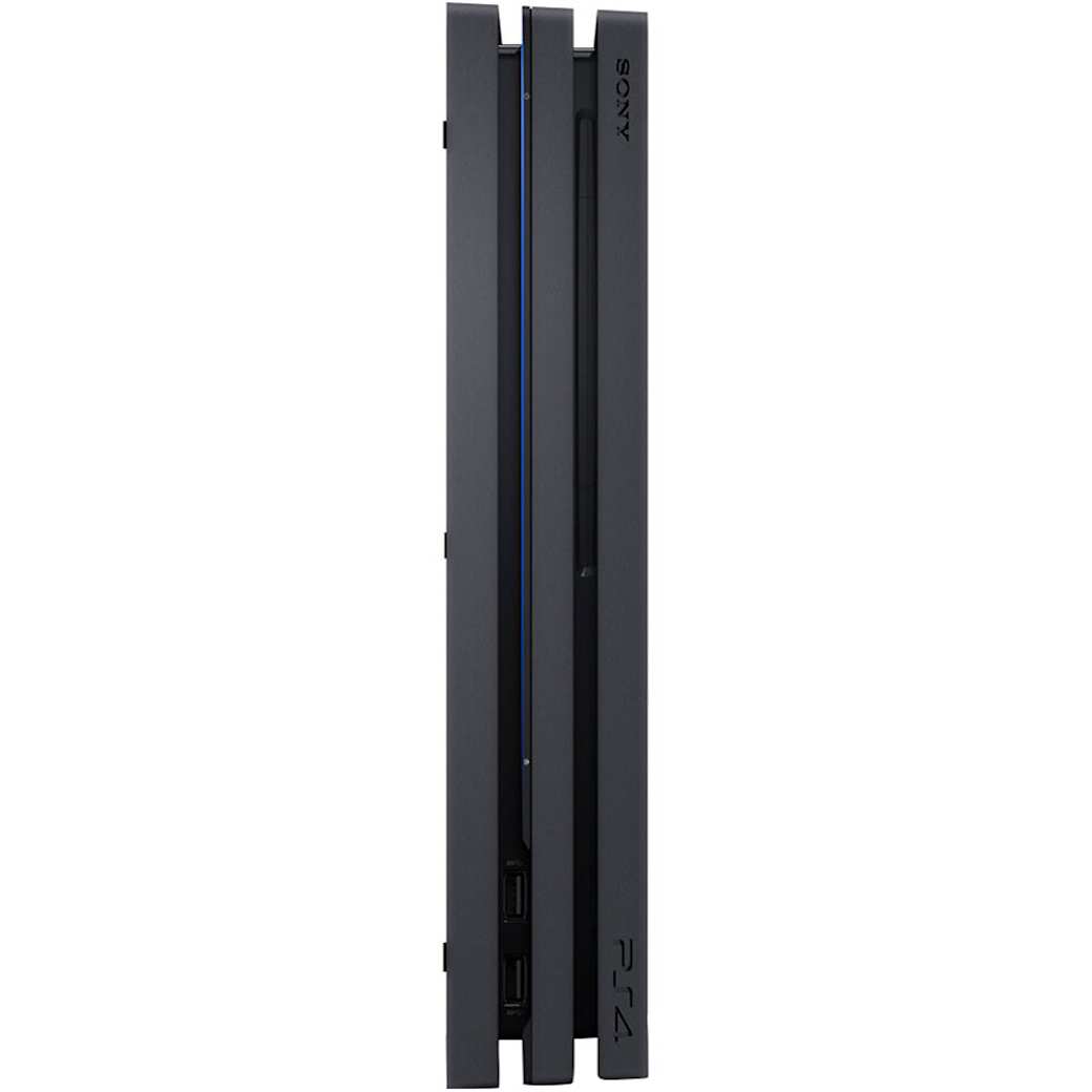 PS4 Pro seitlich stehende Ansicht