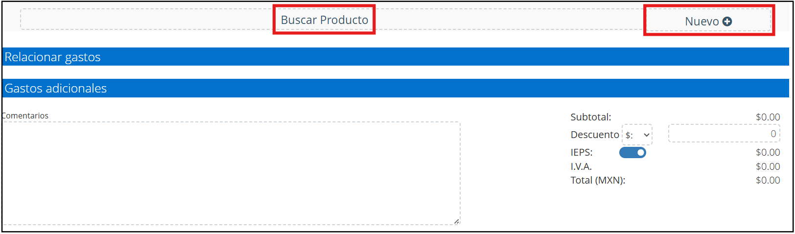 Select product
