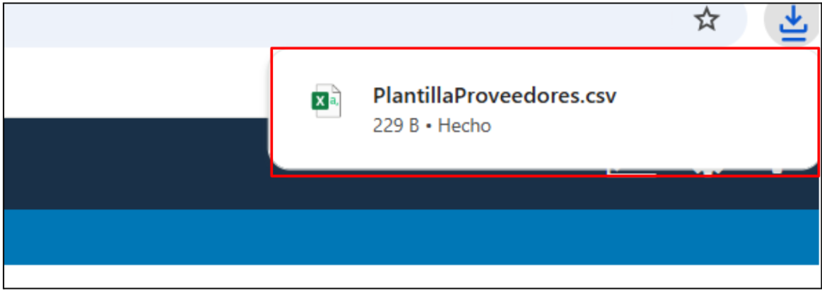 Plantilla de proveedores