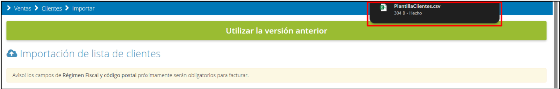 Plantilla de cliente