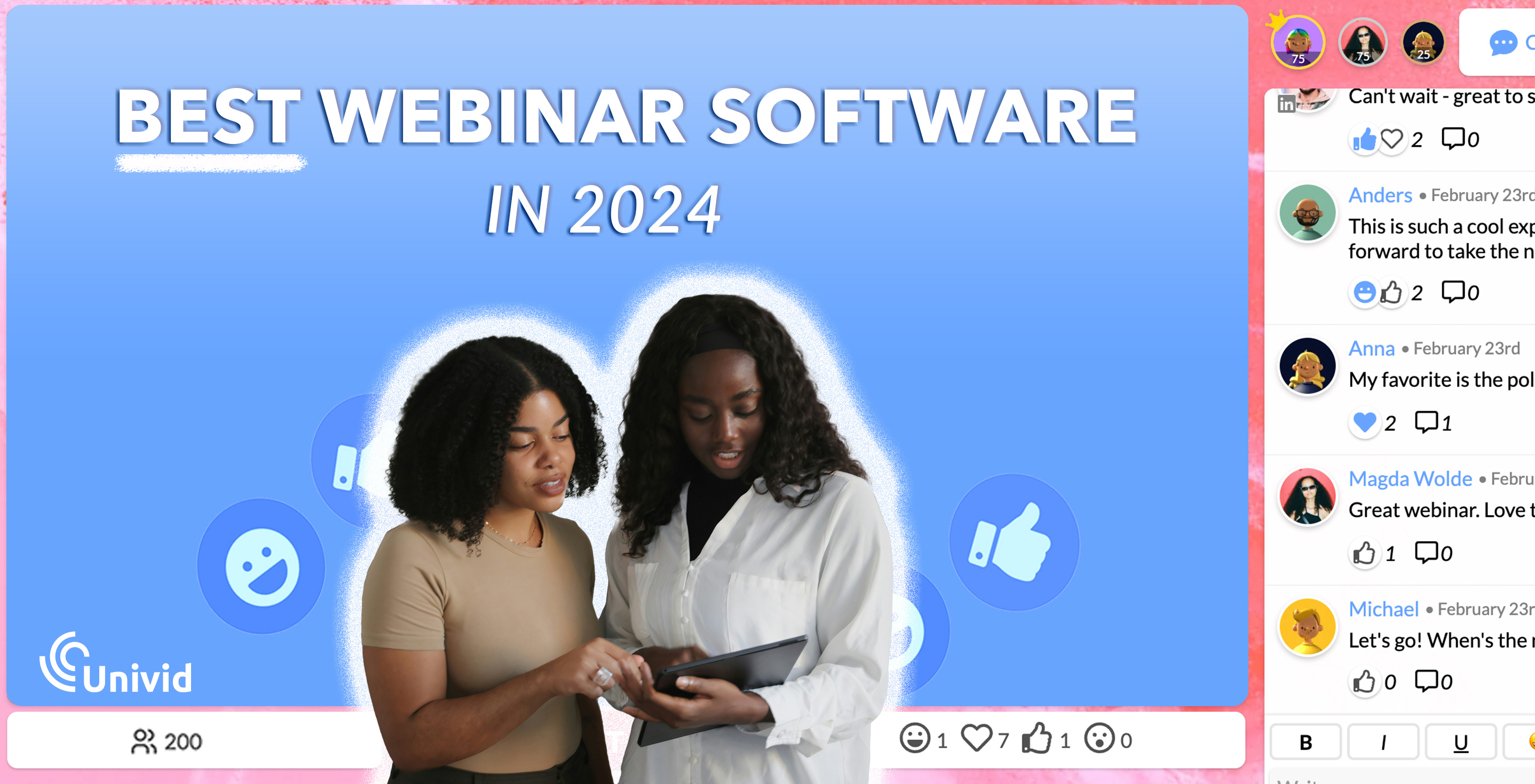 Hosting successful webinars can put your brand on the map, highlight your expertise and strengthen the connection to your audience. Planning ahead and having the right tools are a big part of the success. Let's make it easier for you with a list of the best webinar software in 2024.