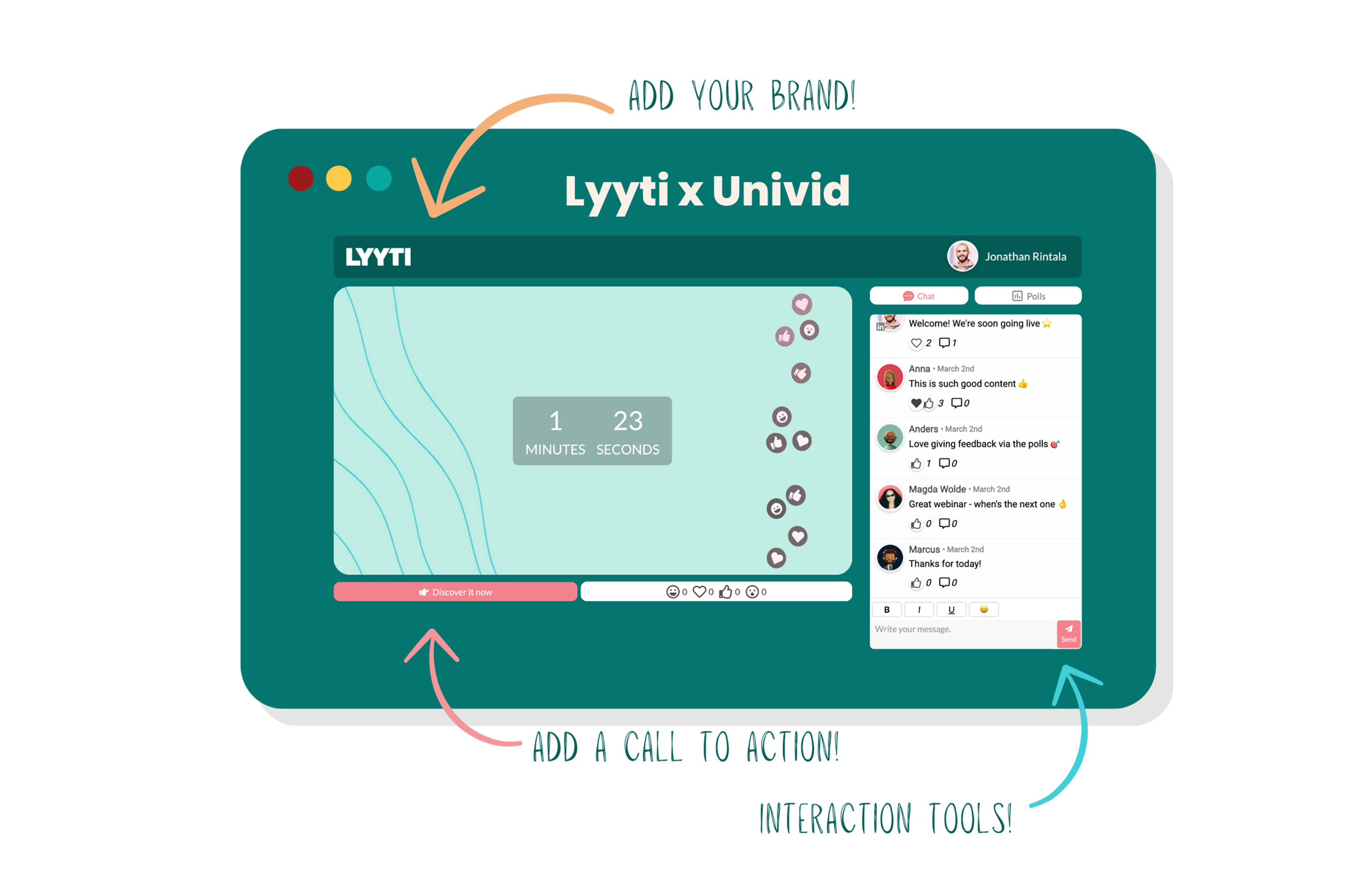 Lyyti x Univid - Live event and webinar