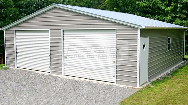 30x31 Vertical Roof Garage