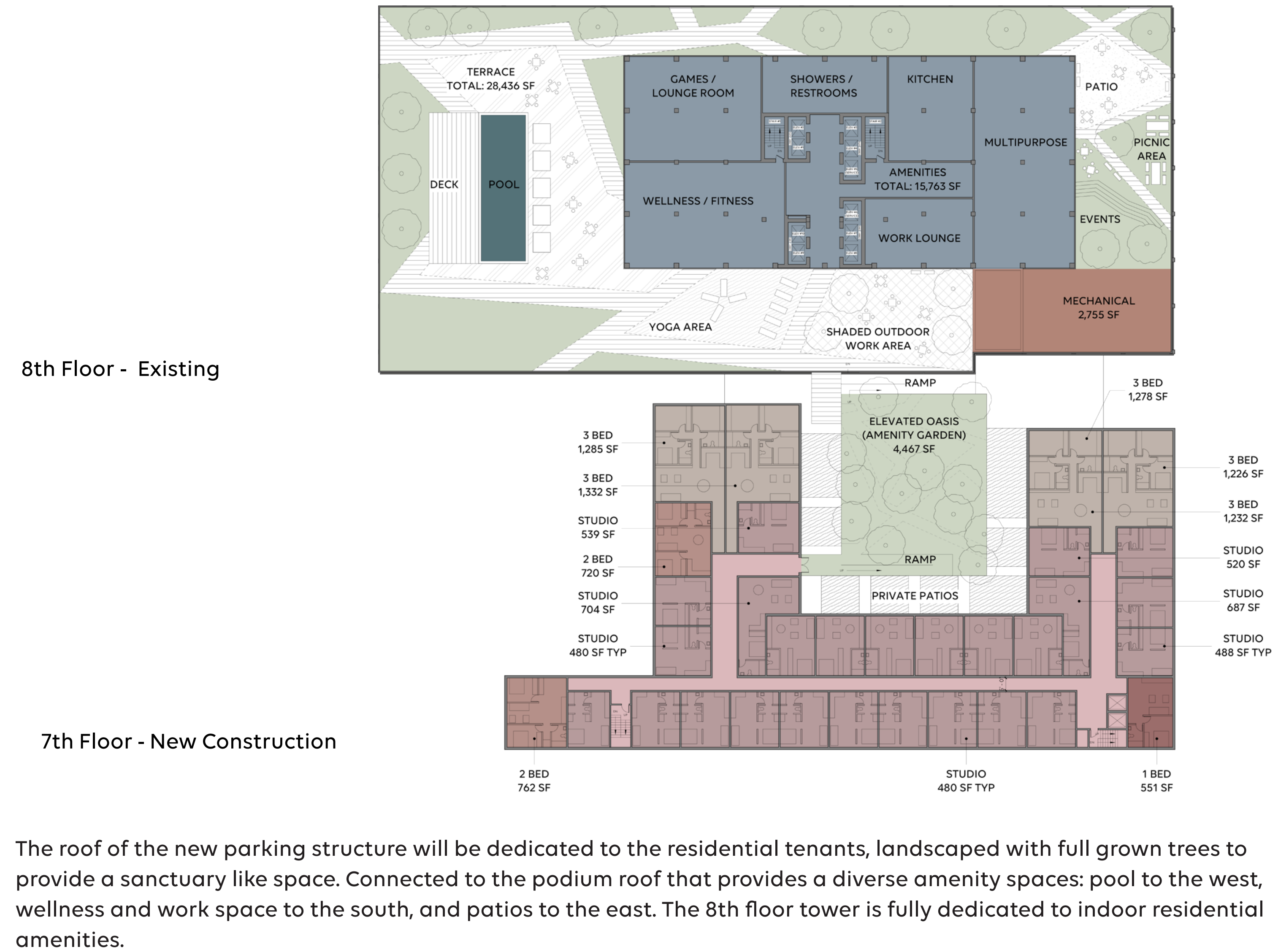 3. exisitng and new floorplans