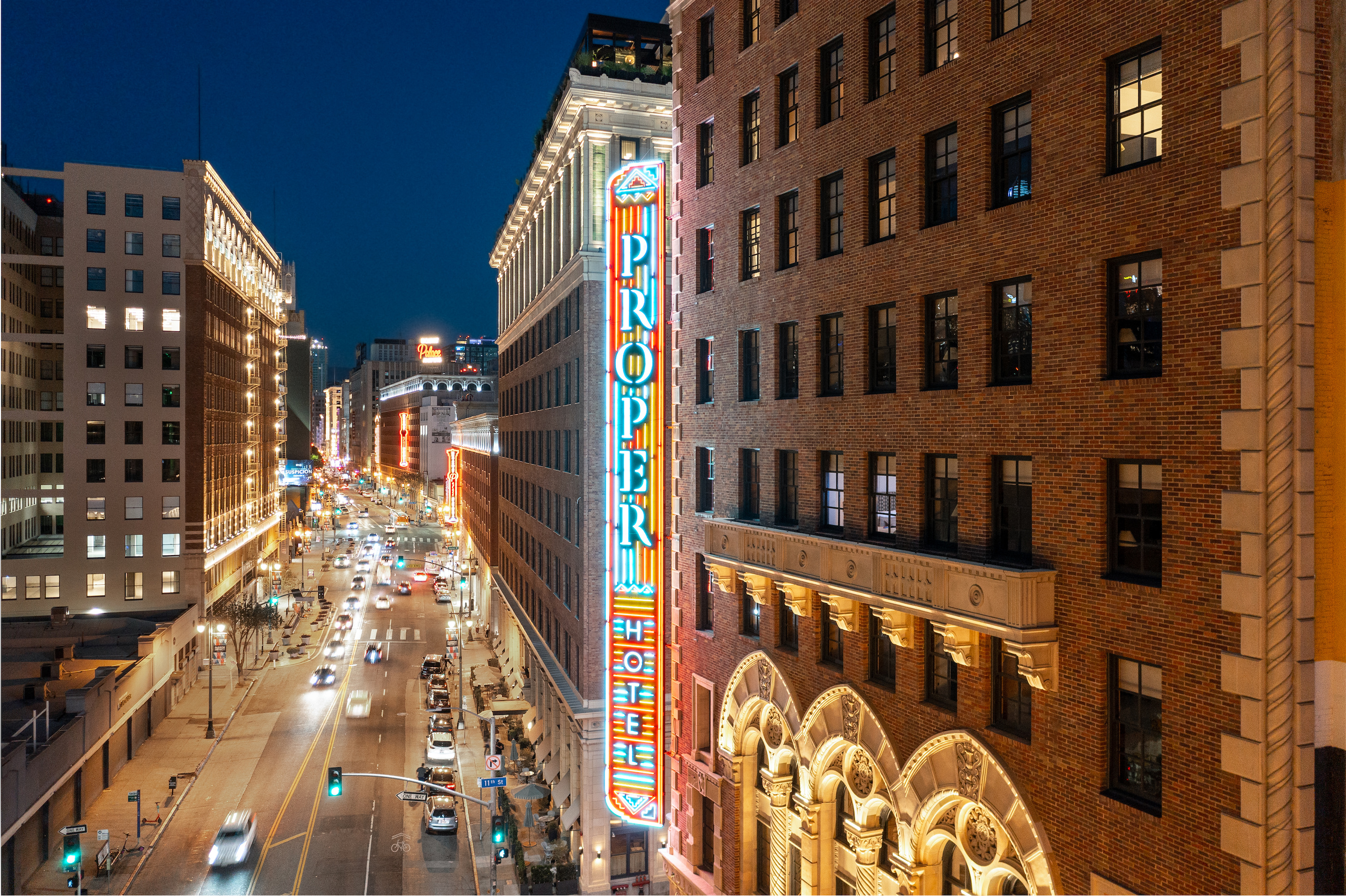 Proper Hotel Blade sign downtown Los angeles