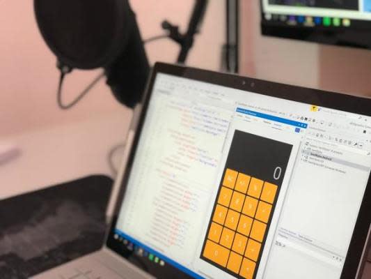 A screen showing some calculations