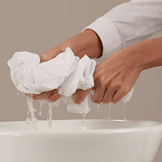 Prepare to wash
