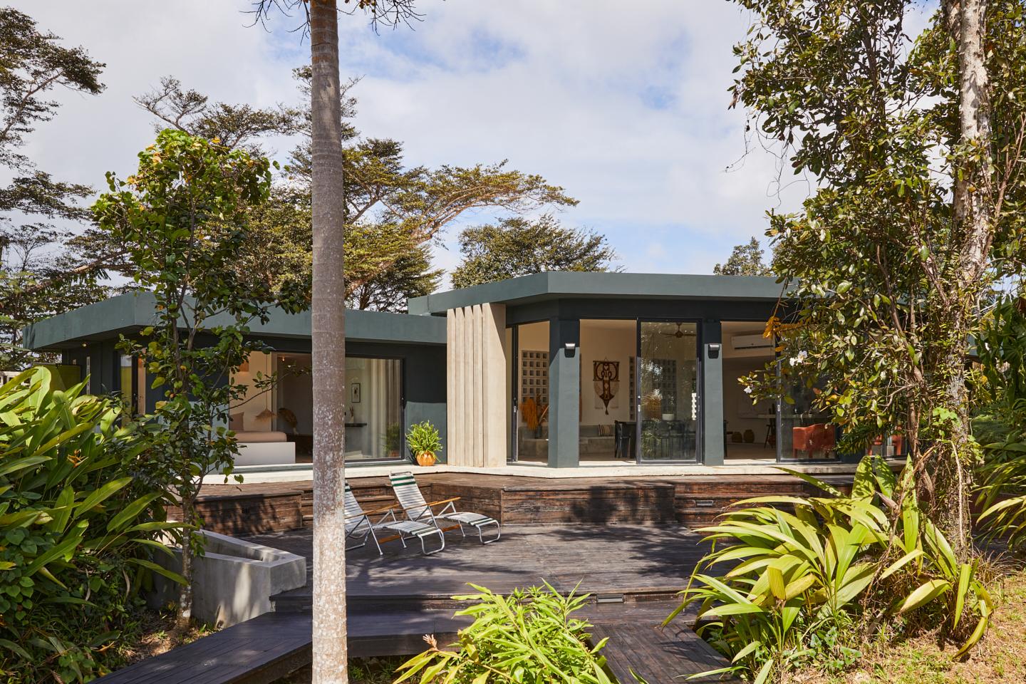 Selva by DW, the three-bedroom Dreamers Welcome house near Luquillo, with its deck and saltwater pool set into the rainforest.