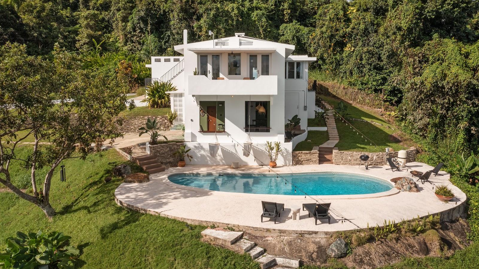The rainforest house at Wald Haus by DW in Naguabo, Puerto Rico.