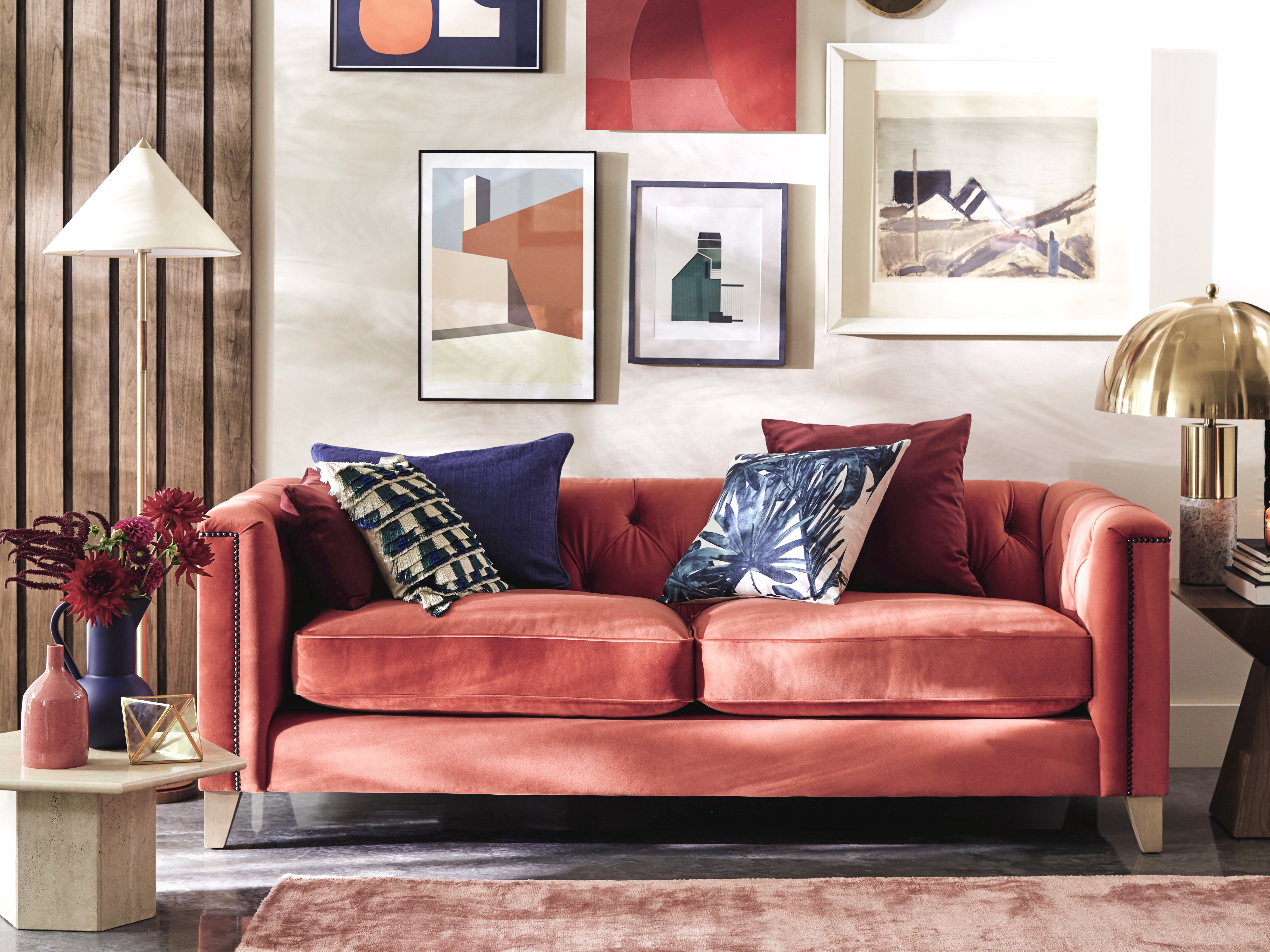 Living room designed for DFS by London, Bristol and Bath Interior Designer Andrew Jonathan Design - photography by Debbie Treloar